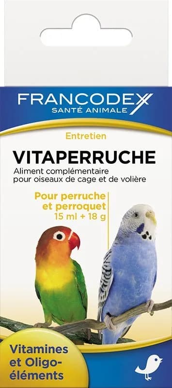 Francodex Witaminy dla papug 15 ml + 18 g