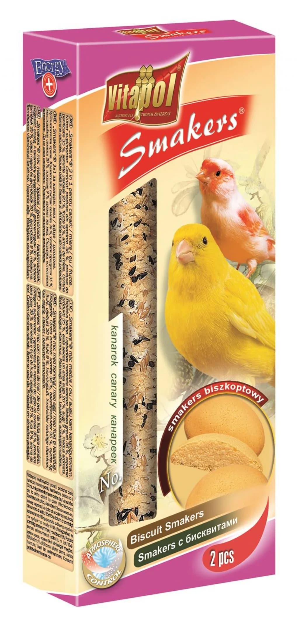 Vitapol Smakers przysmak dla kanarka biszkoptowy 2 szt.