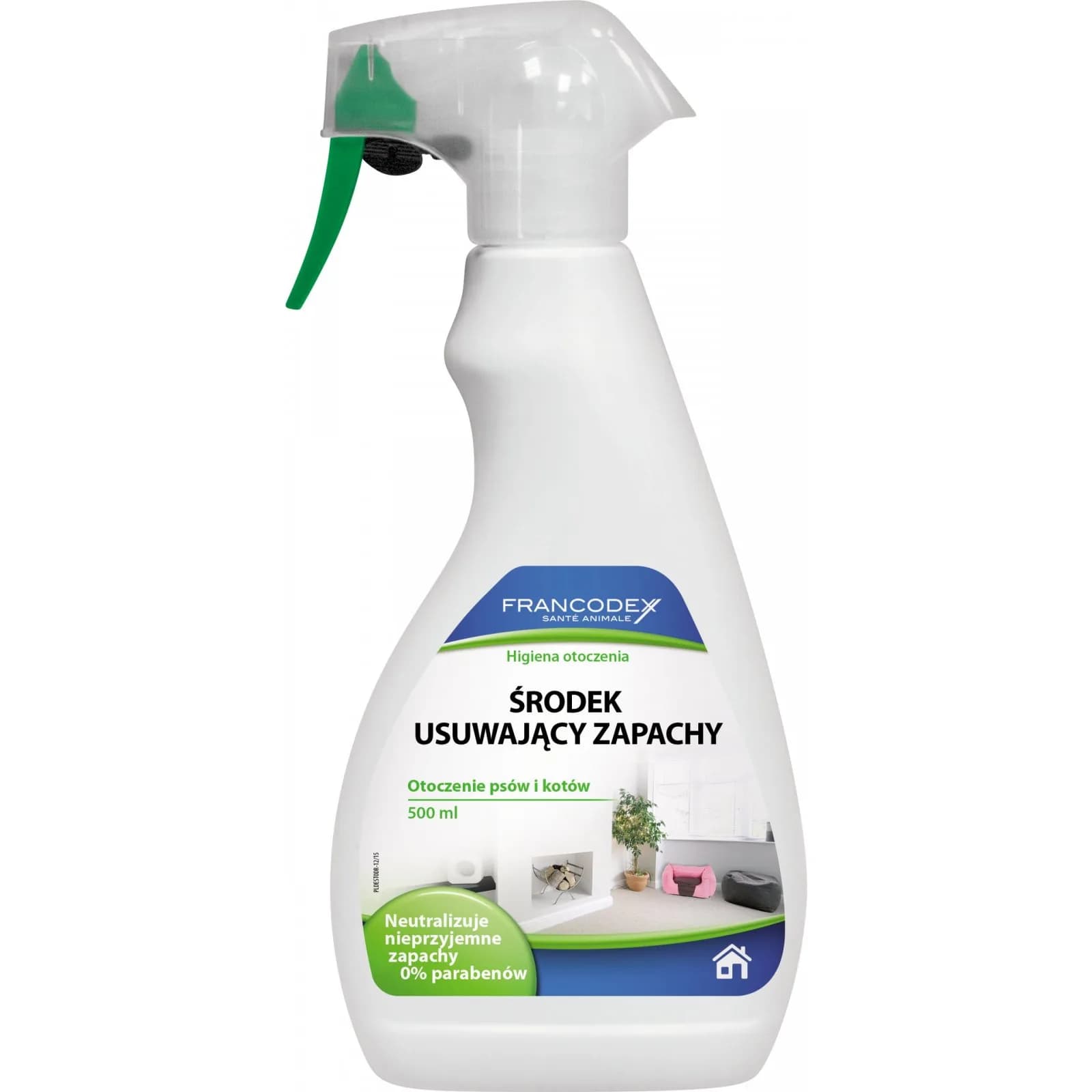 Francodex spray neutralizujący brzydki zapach w otoczeniu psa, kota 500 ml