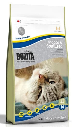 Bozita Feline Indoor & Sterilised sucha karma dla kotów sterylizowanych i żyjących wewnątrz