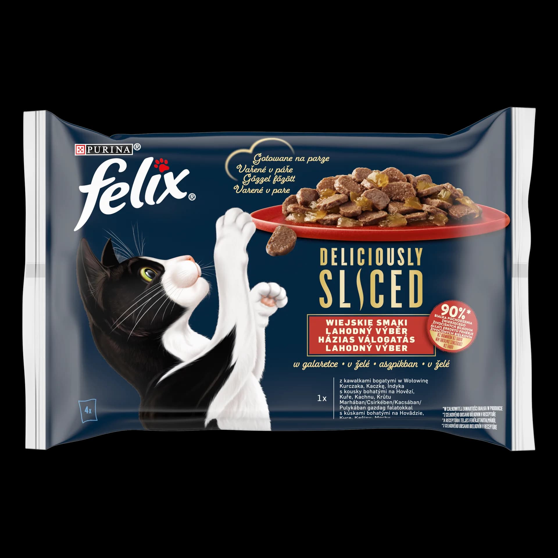 Felix Deliciously Sliced Wiejskie smaki 4 × 80 g
