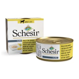 Schesir Adult Karma mokra dla dorosłych psów kurczak z ananasem w galarecie 150 g