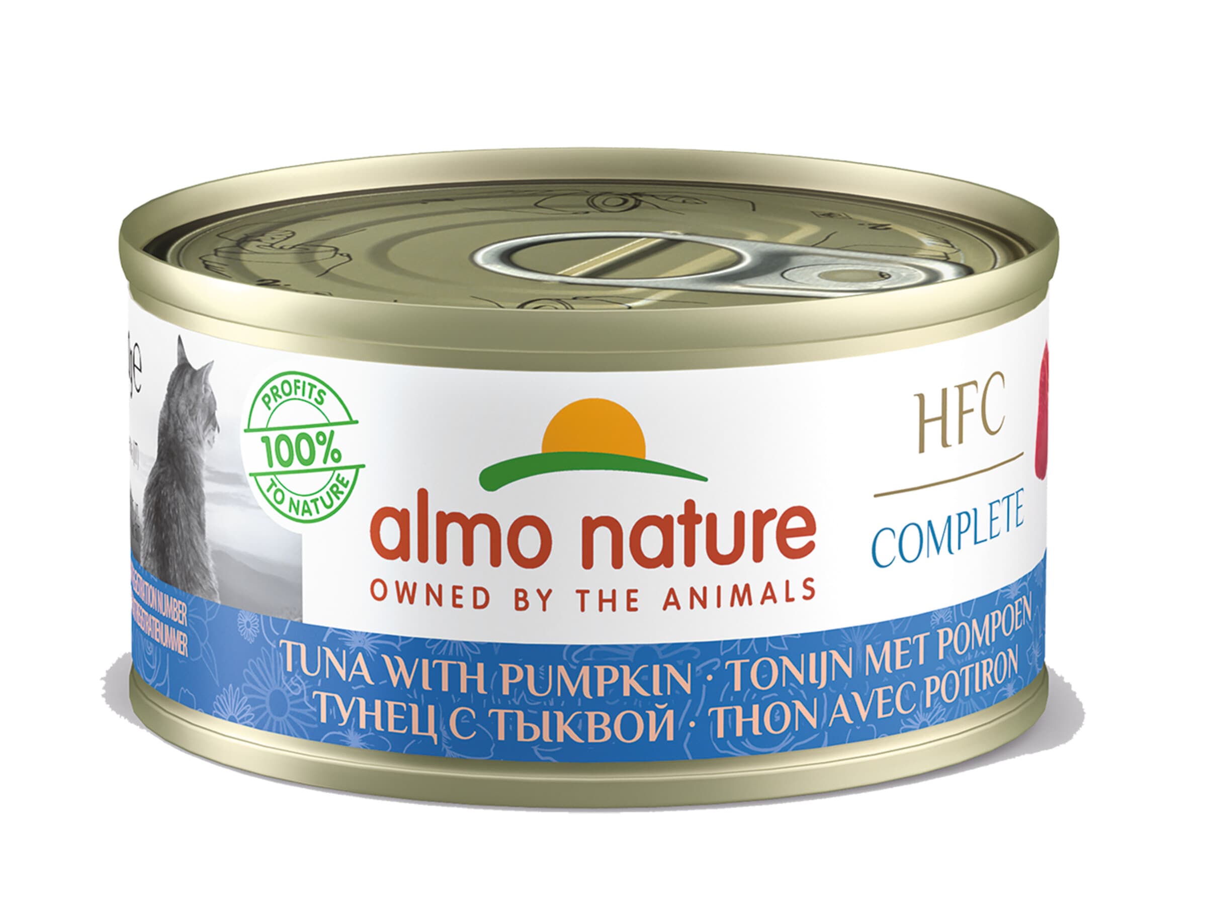 Almo Nature Hfc Complete karma mokra dla dorosłych kotów z tuńczykiem i dynią 70 g