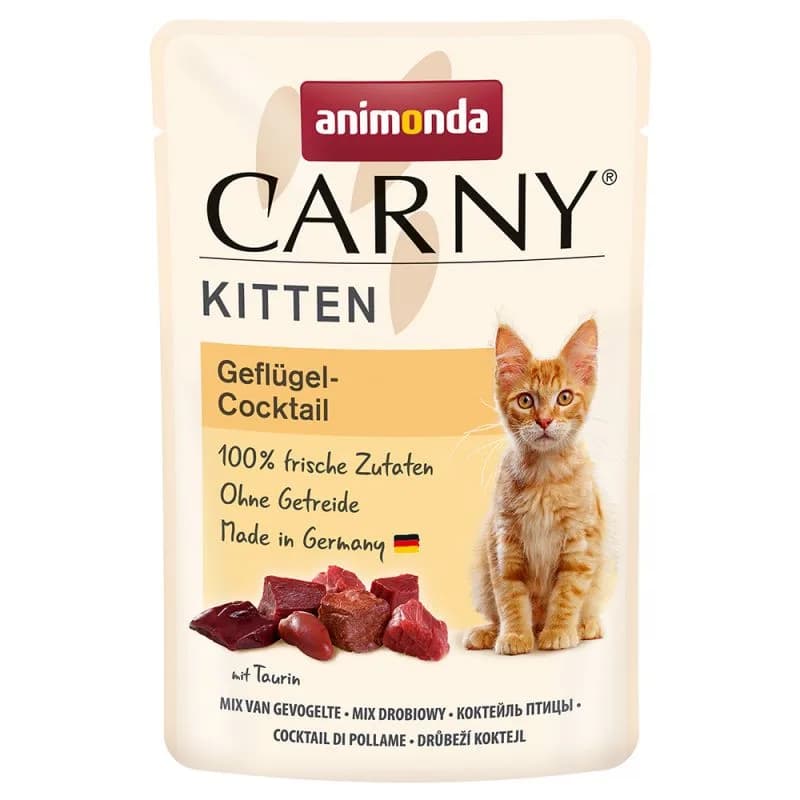 Animonda Carny Kitten karma mokra dla kociąt koktail drobiowy 85 g