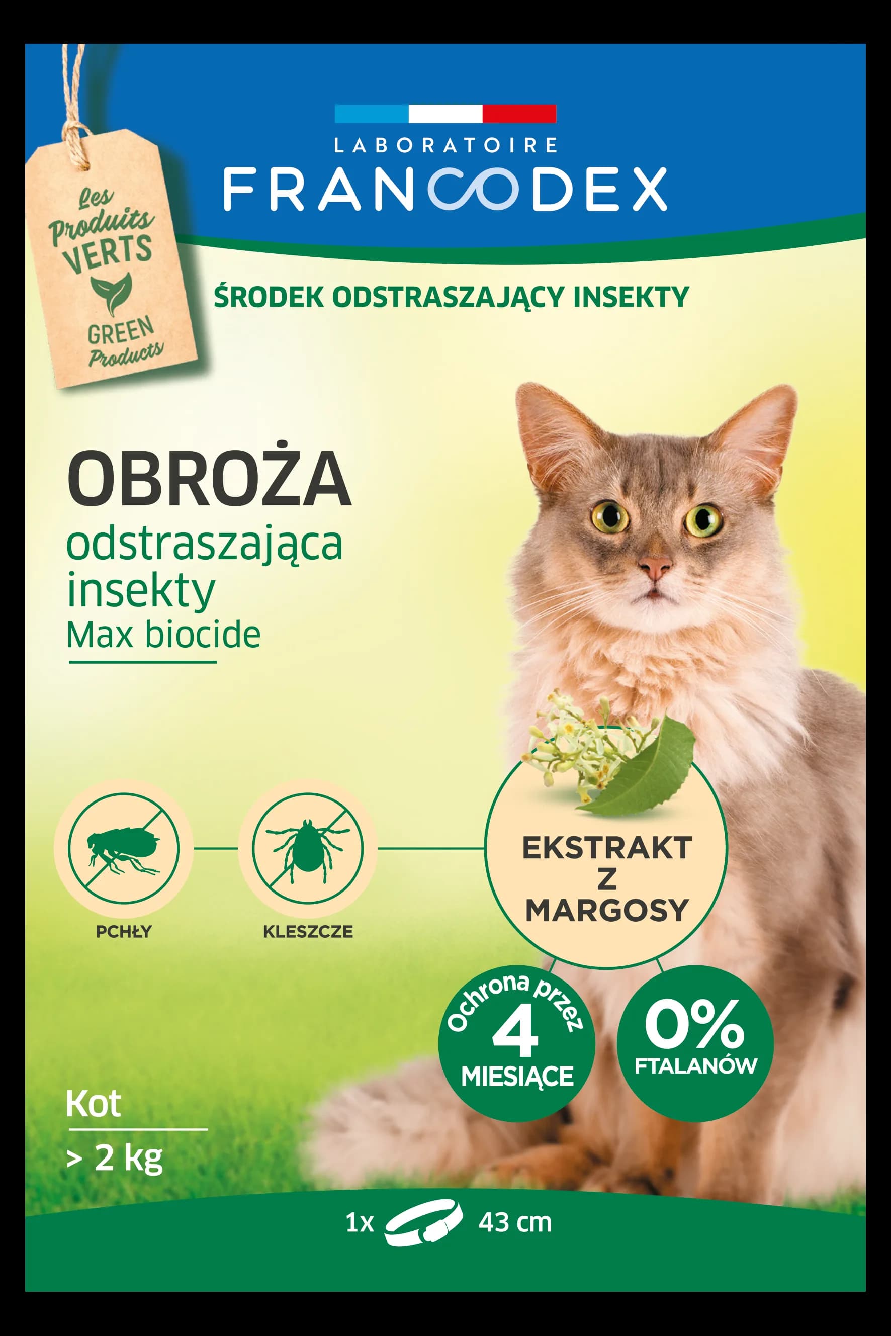 Francodex Obroża dla kotów odstraszająca insekty