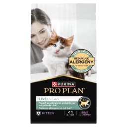 PRO PLAN Purina LiveClear Kitten karma sucha z indykiem dla kociąt 1,4 kg