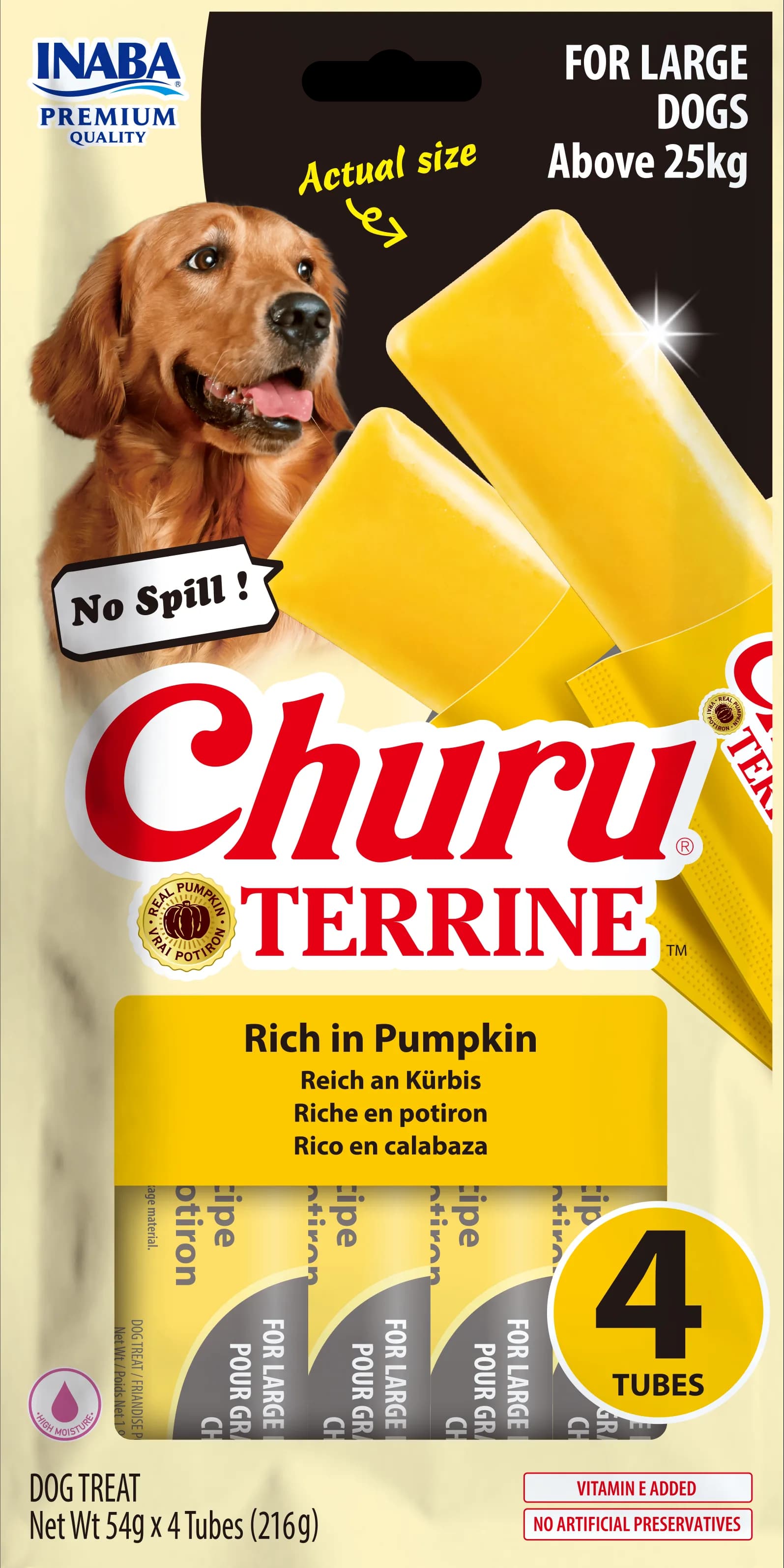 INABA Dog Churu Terrine Pumpkin przysmak dla psów 4 x 54 g (216 g)