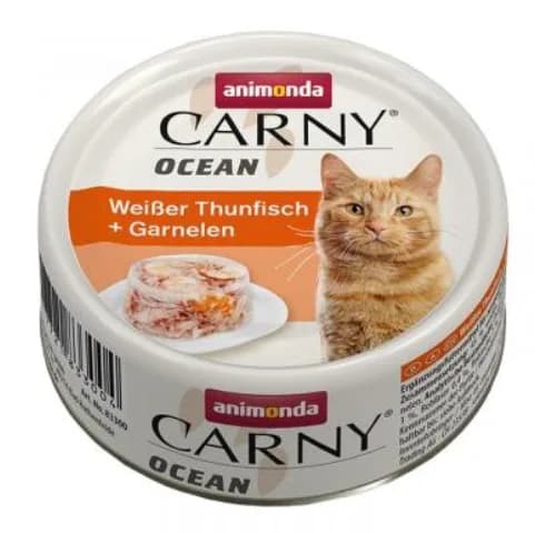 Animonda Carny Ocean puszka kot biały Tuńczyk krewetki dla kota 80 g