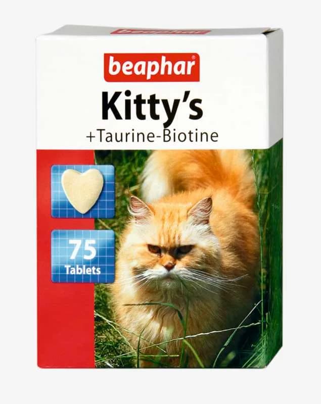 Beaphar Kitty's Taurine Biotine przysmak witaminowy dla kotów 75 ztuk