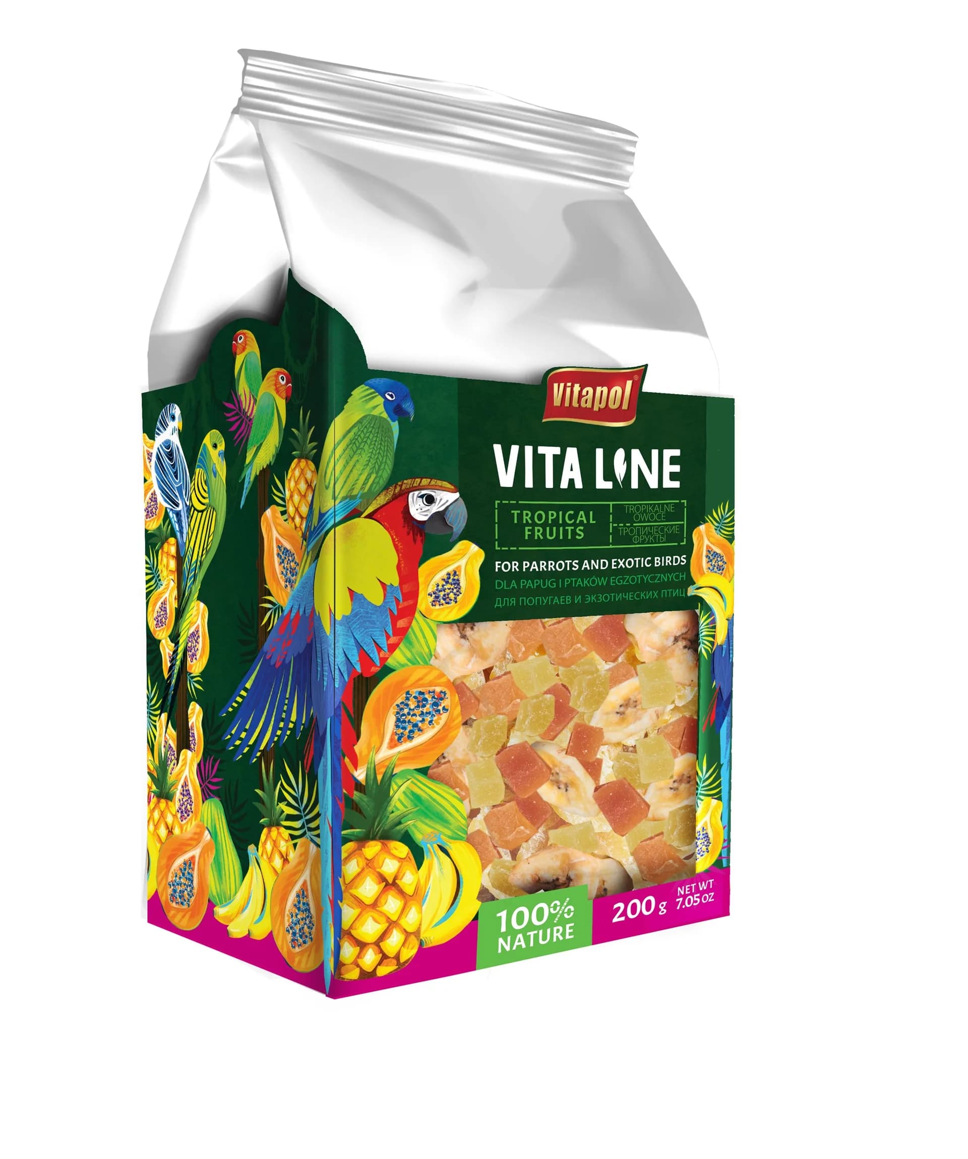 Vitapol Vitaline przysmak dla ptaków egzotycznych Tropikalne owoce 200 g