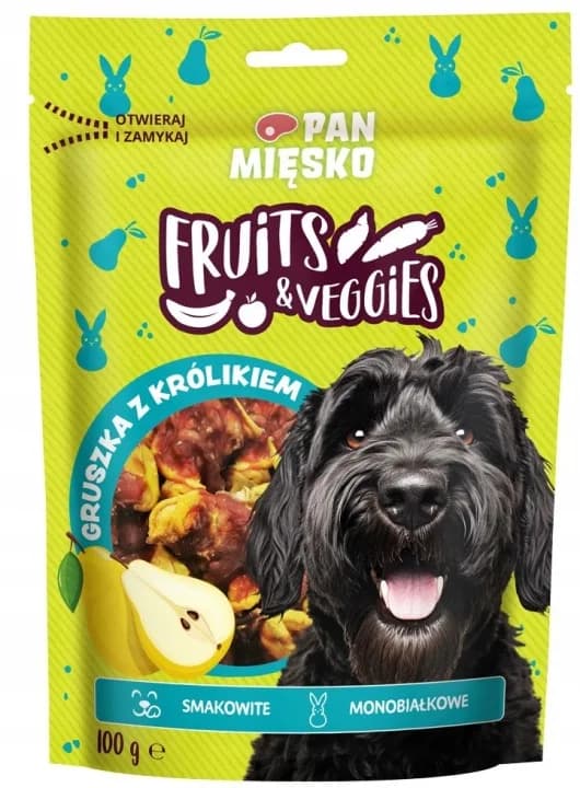 Pan Mięsko Przysmak dla psa Fruits & Veggies Gruszka z królikiem 100 g