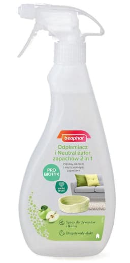 Beaphar 2 W 1 Odplamiacz i Neutralizator Zapachów 500 ml