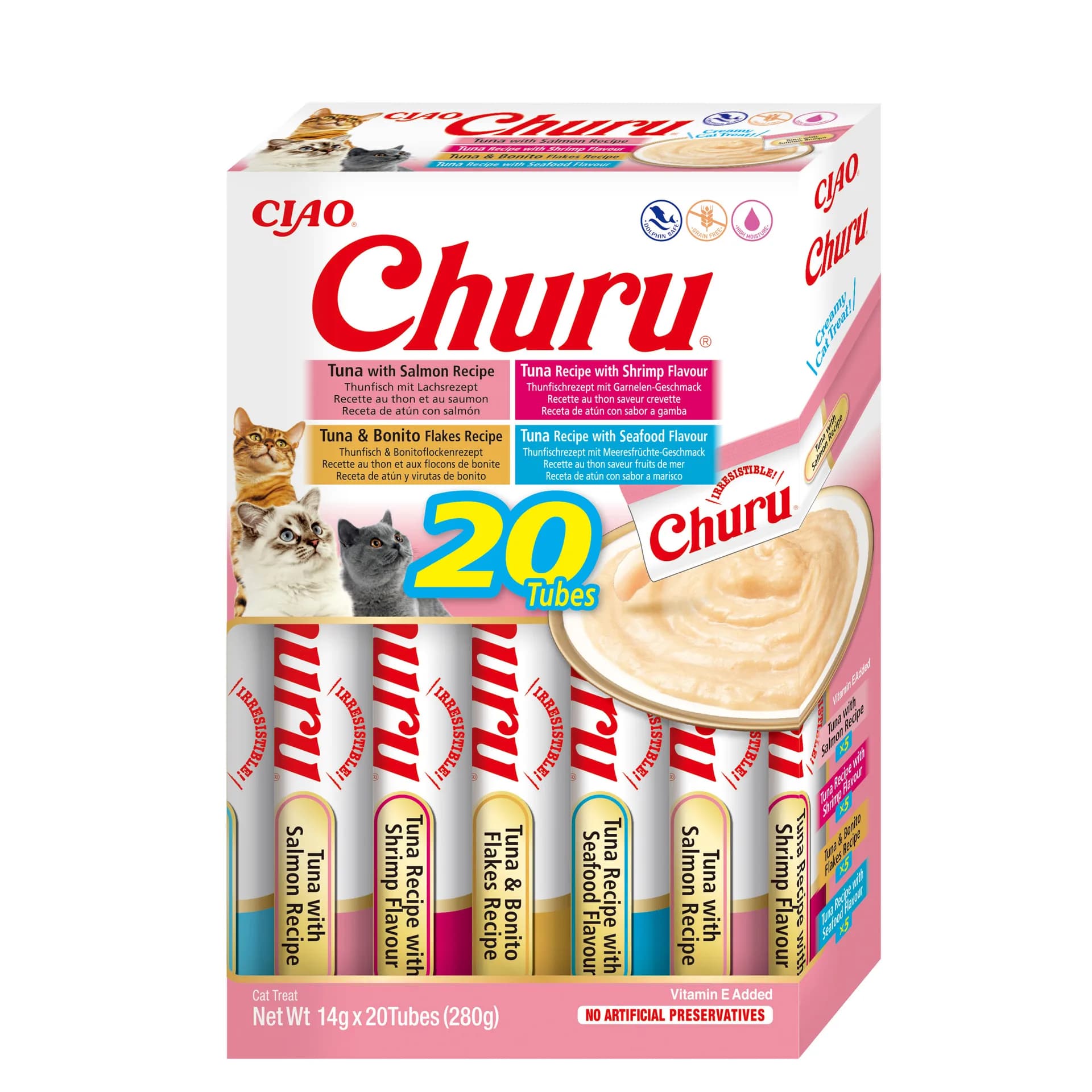 INABA Cat Churu Varieties Seafood 20 × 14 g 280 g