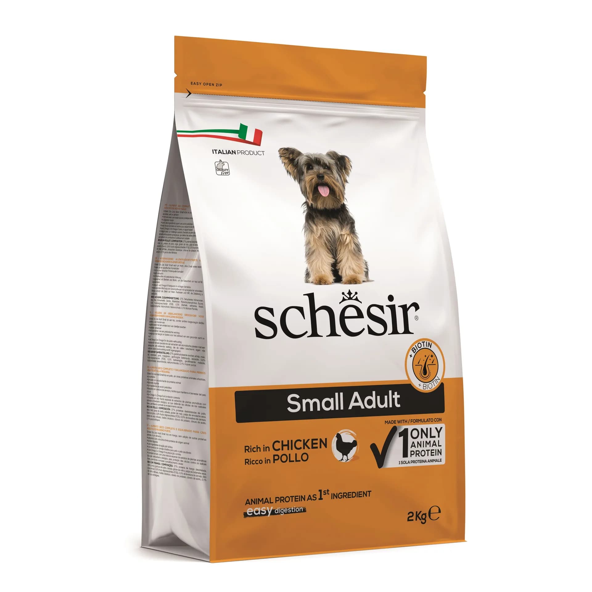 Schesir Original Small Adult Rich In Chicken karma sucha z kurczakiem dla dorosłych psów małych ras – 2 kg