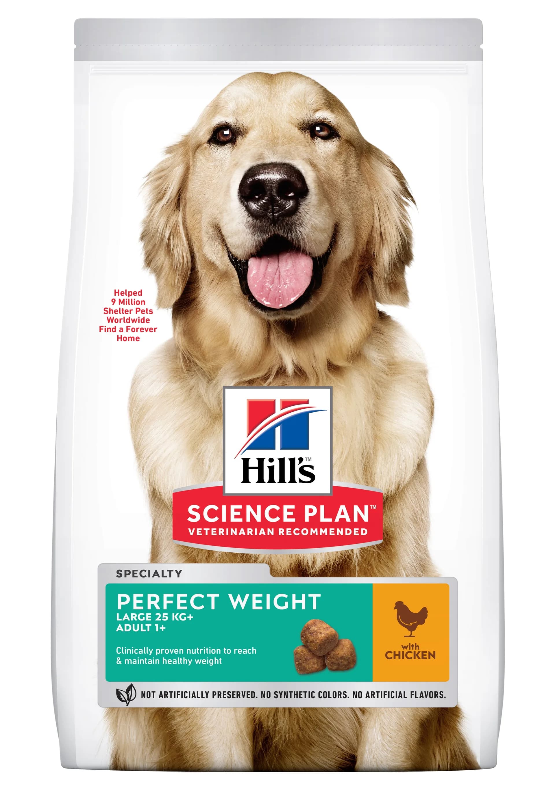 Hill's Science Plan Canine Adult Perfect Weight Large Breed karma sucha dla dorosłych psów ras dużych Chicken 12 kg