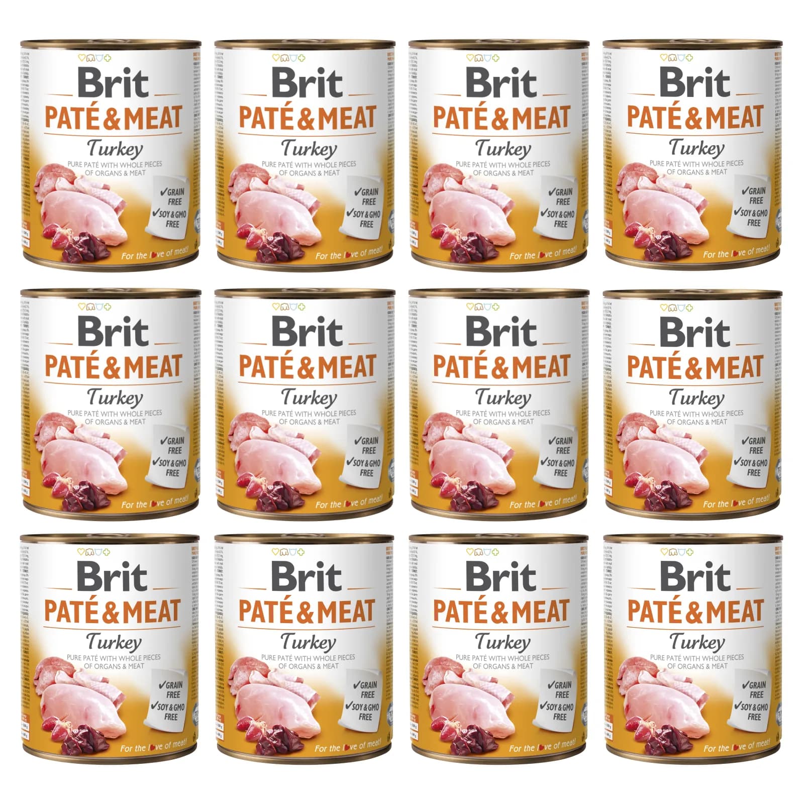 Brit Pate & Meat Turkey mokra karma dla psa z indykiem – 400 g