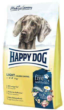 Happy Dog Fit & vital Light Calorie Control karma sucha z drobiem, jagnięciną i rybą dla dorosłych psów z lekką nadwagą