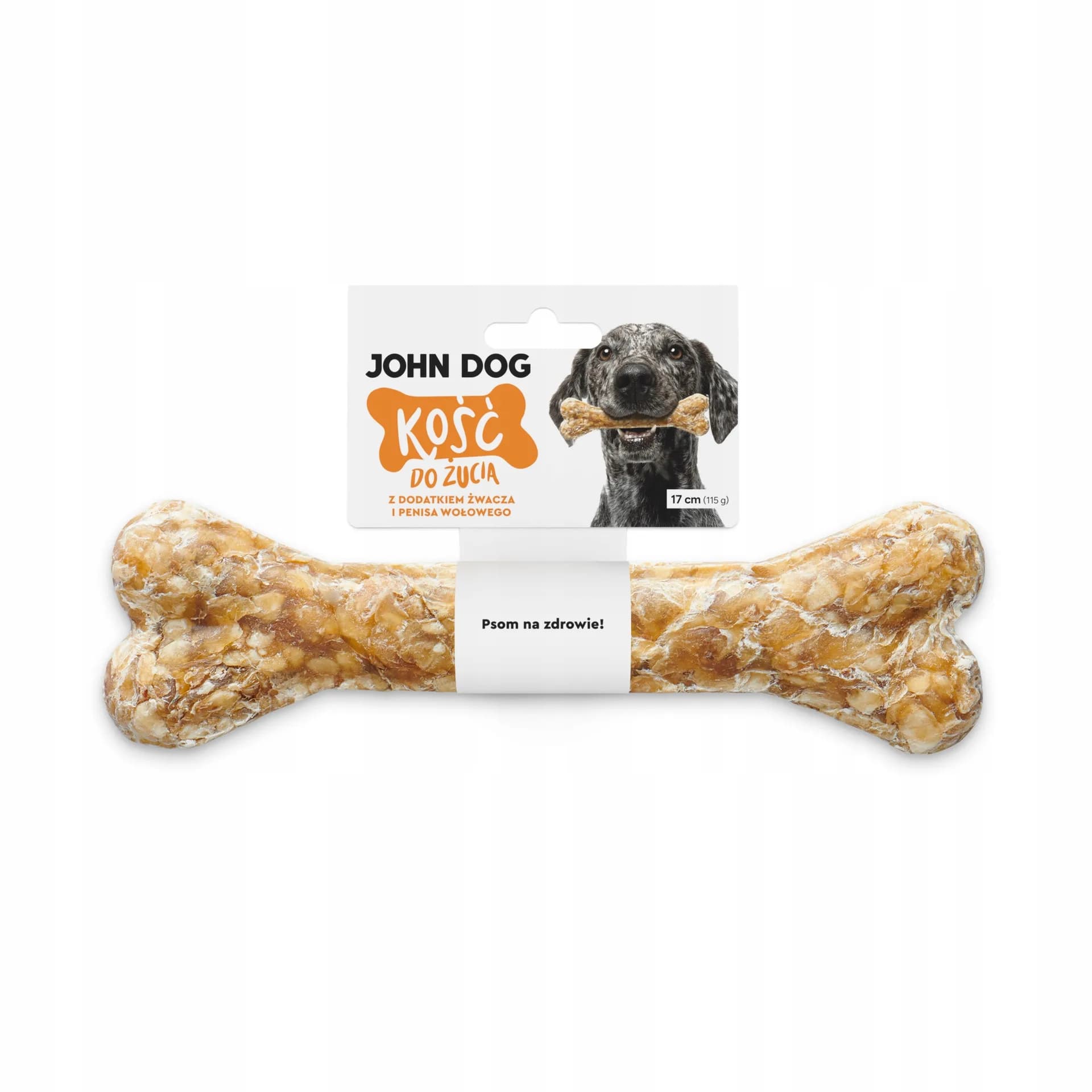John Dog Smakołyki Kość do żucia ze żwaczem i penisem wołowym J S 17 cm 1 szt.