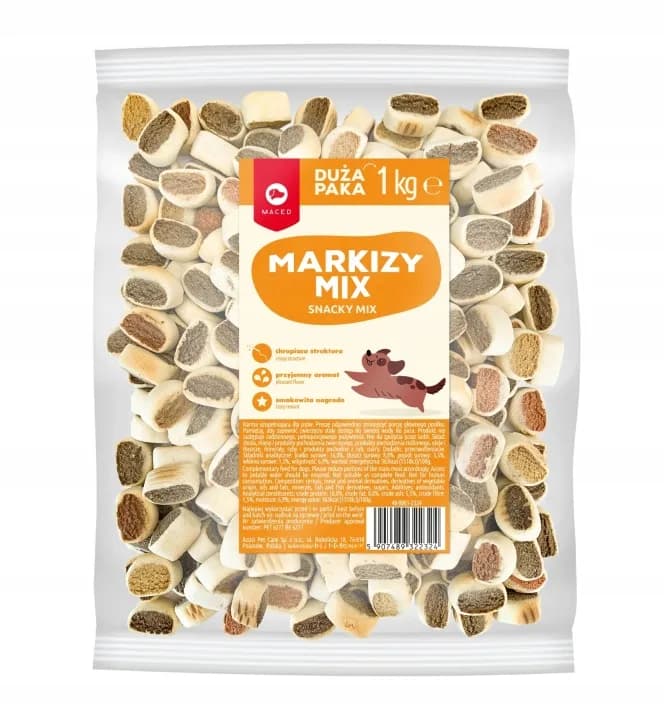 Maced Markizy Ciastka Smaczki smakołyki mix przysmak dla psów mix 1 kg