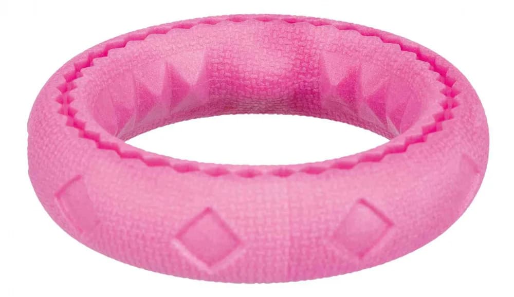 Trixie Obręcz z gumy termoplastycznej dla psa – żółty, ø 25 cm