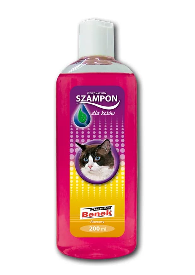 Super Benek szampon Aloesowy pielęgnacyjny dla kotów 200 ml