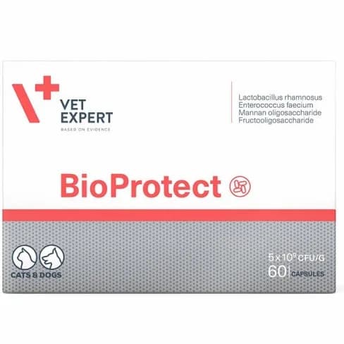 Vet Expert BIOprotect probiotyk dla psa i kota 60 kaps