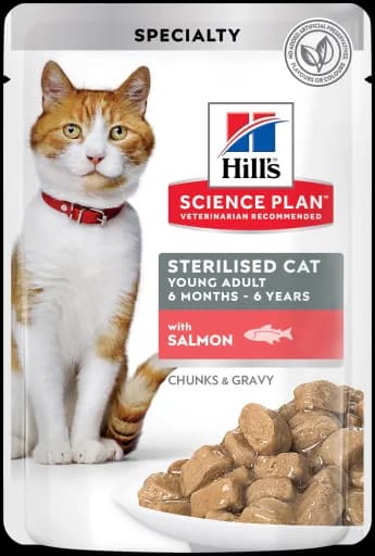 Hill's Hsp Sterilised Cat karma mokra dla kotów Salmon Łosoś 85 g