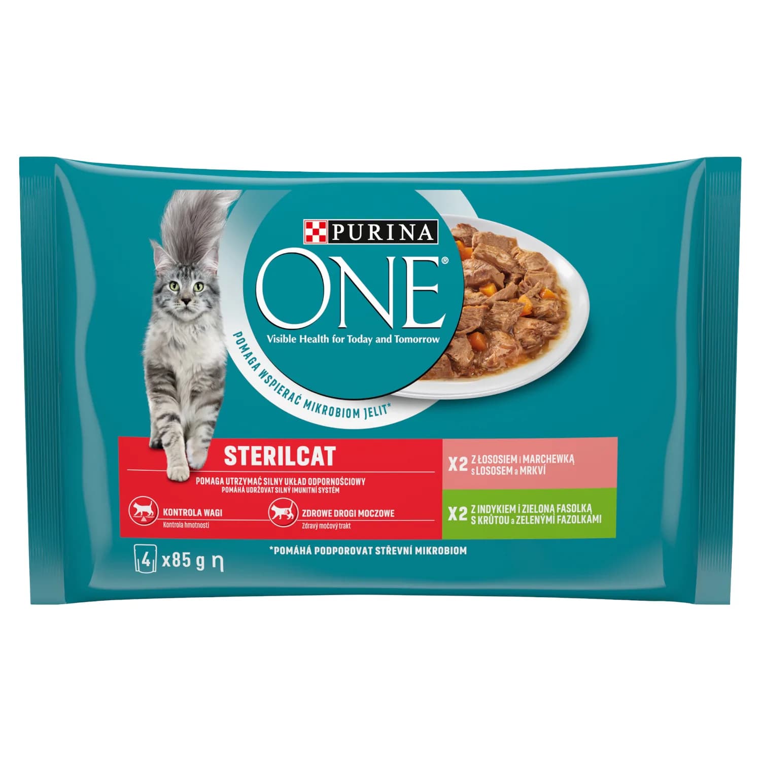 Purina ONE Sterilcat dla kotów sterylizowanych 4 × 85 g