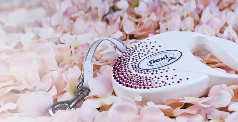 Flexi Smycz Glam Composition – czarny, M