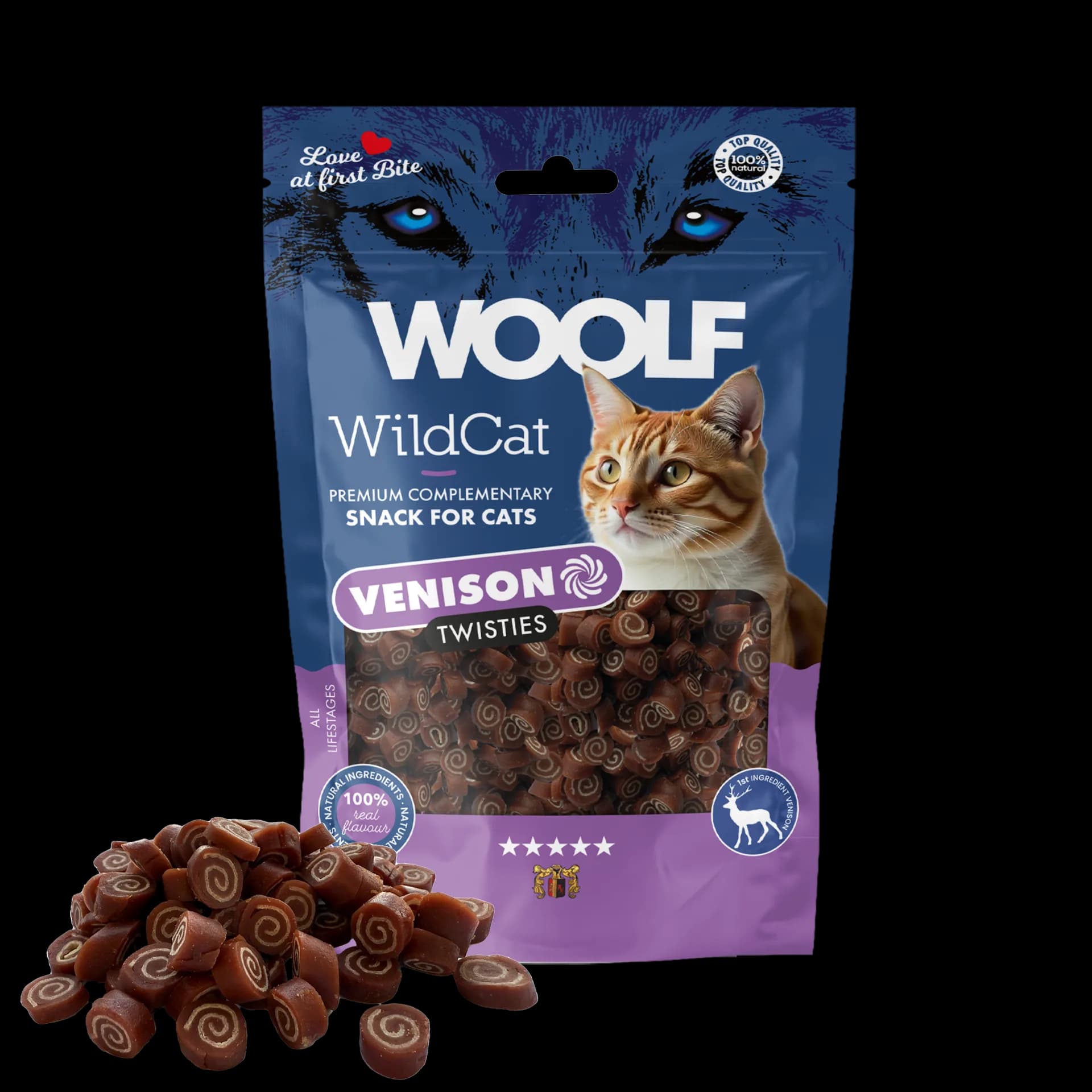 Woolf WILDCAT VENISON TWISTIES dzik 50 g