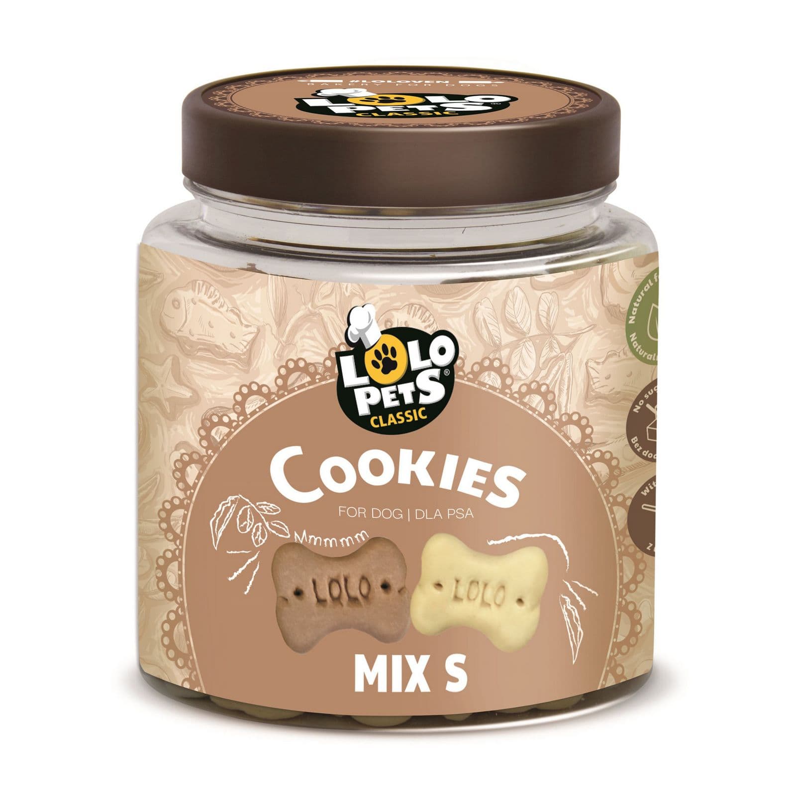 Lolo Pets Ciastka dla psa kości mix