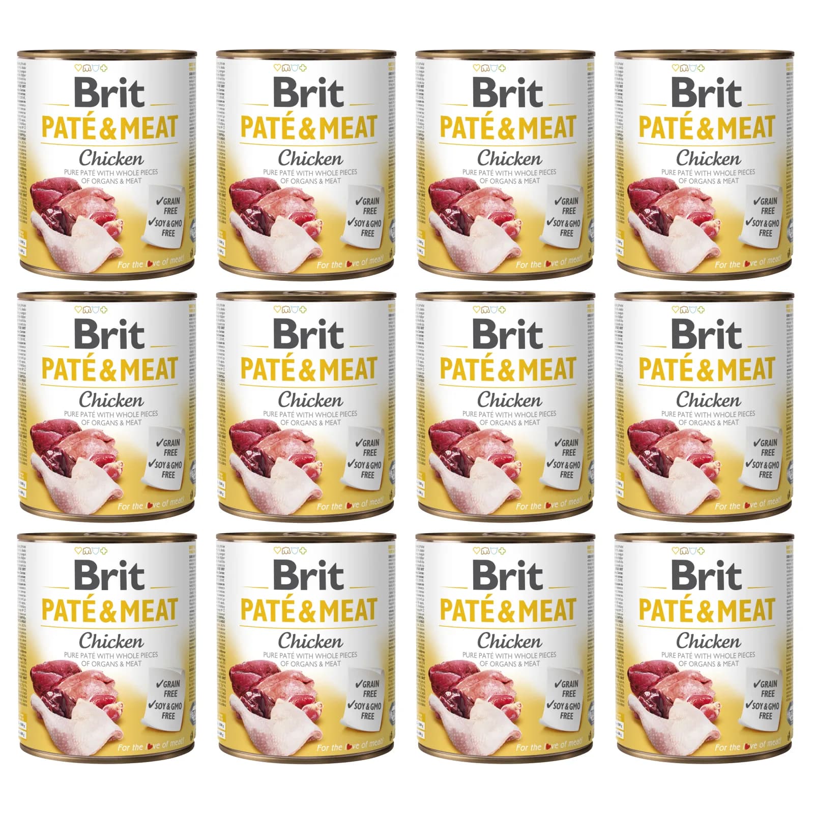 Brit Pate & Meat Chicken mokra karma dla psa z kurczakiem – 400 g