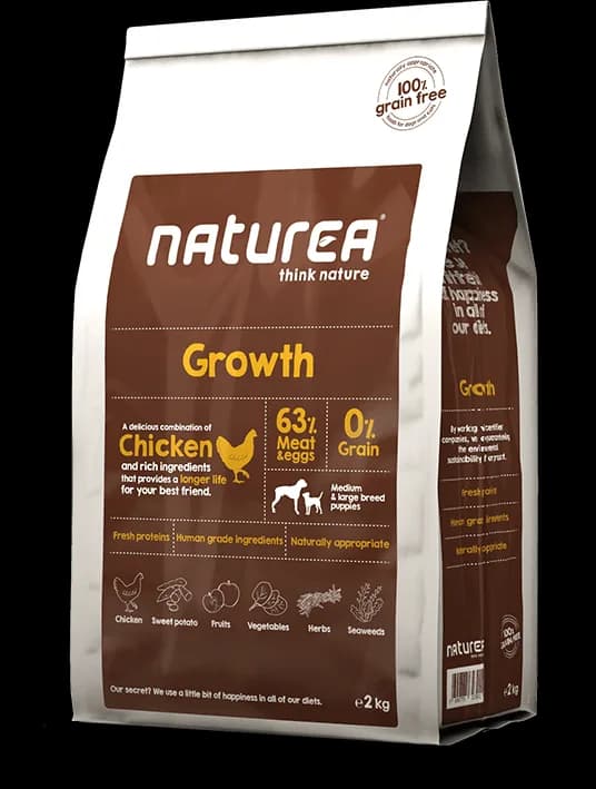 Naturea Grainfree Growth kurczak dla psa różna waga