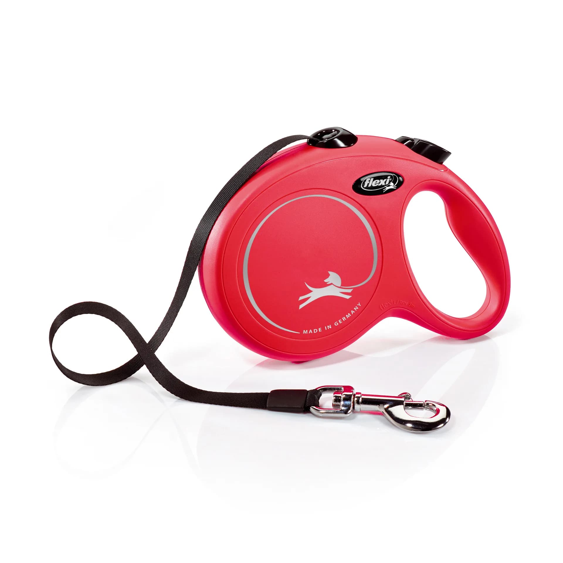 Flexi New Classic smycz automatyczna taśmowa dla psa – L 5 m/50 kg
