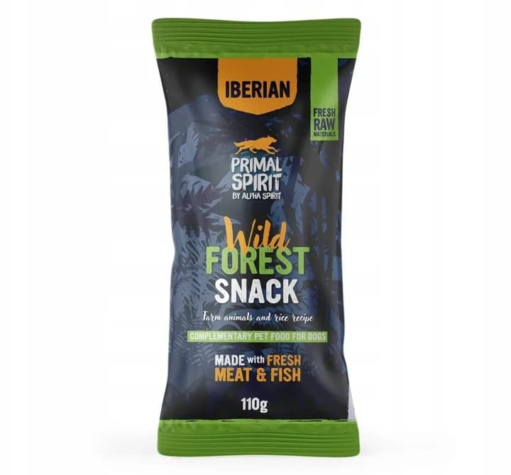 Primal Spirit Przysmak dla psa Iberian Wild Forest 110 g