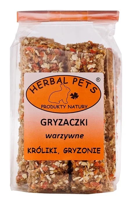 Herbal Pets Gryzaczki warzywne uzupełniająca karma dla gryzoni 160 g