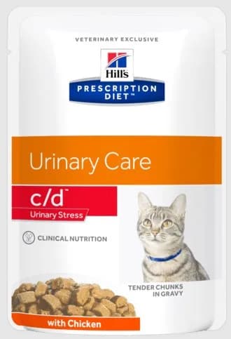 Hill's C/d Urinary Stress Chicken Feline 12 × 85 g