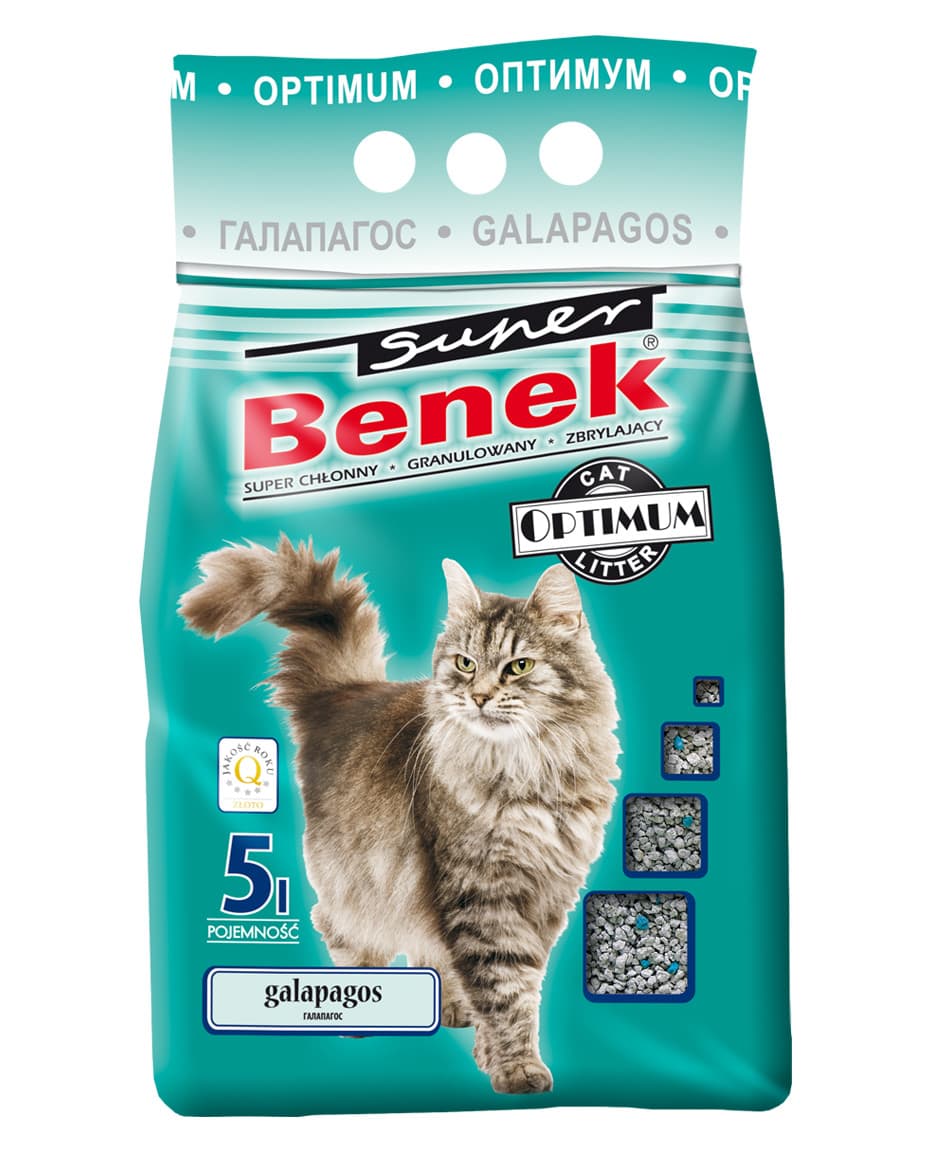 Super Benek Optimum Galapagos żwirek dla kota 5 l