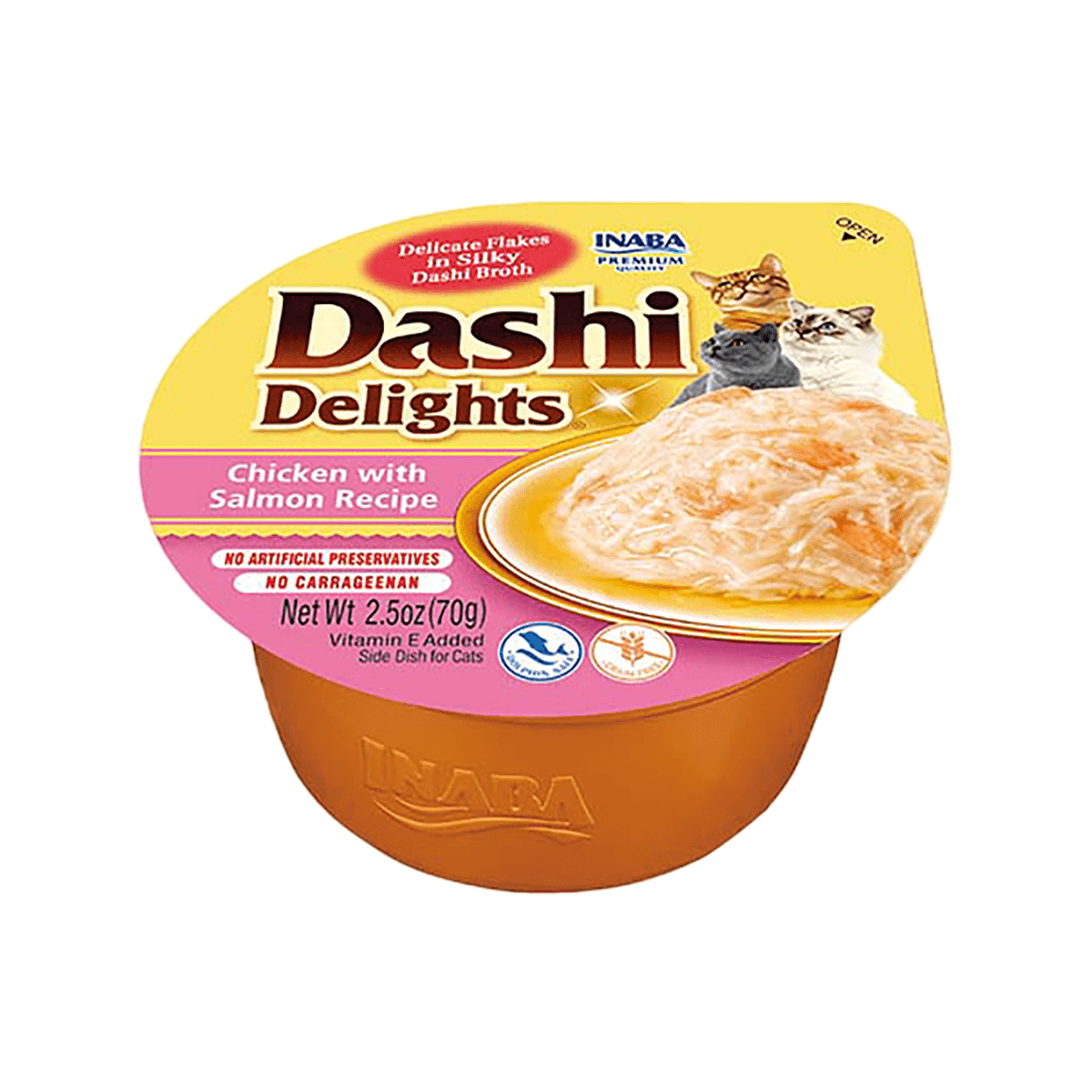 INABA Dashi Delights karma mokra z kurczakiem i łososiem dla kotów 70 g