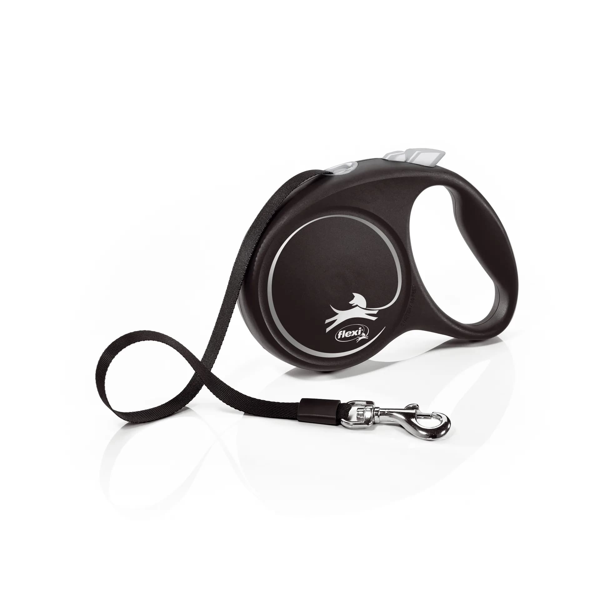 Flexi Black Design smycz automatyczna dla psa taśma – różowy, S
