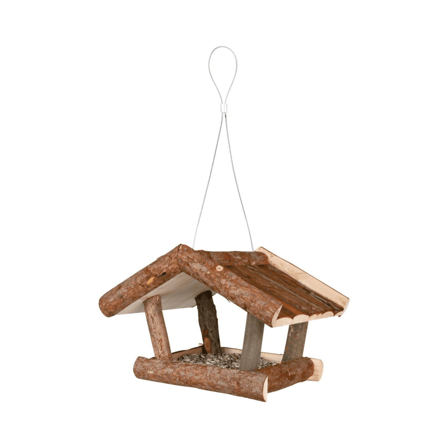 Trixie Natural Living karmnik drewniany wiszący dla dzikich ptaków 32 × 23 × 20 cm