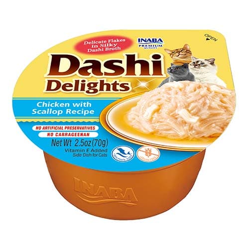 INABA Cat Dashi Delights Chicken with Scallop 70 g