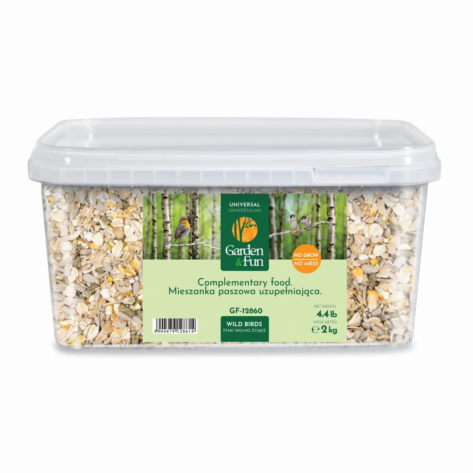 Garden&Fun Karma dla ptaków wolnożyjących 4 pory roku No Grow No Mess 2 kg