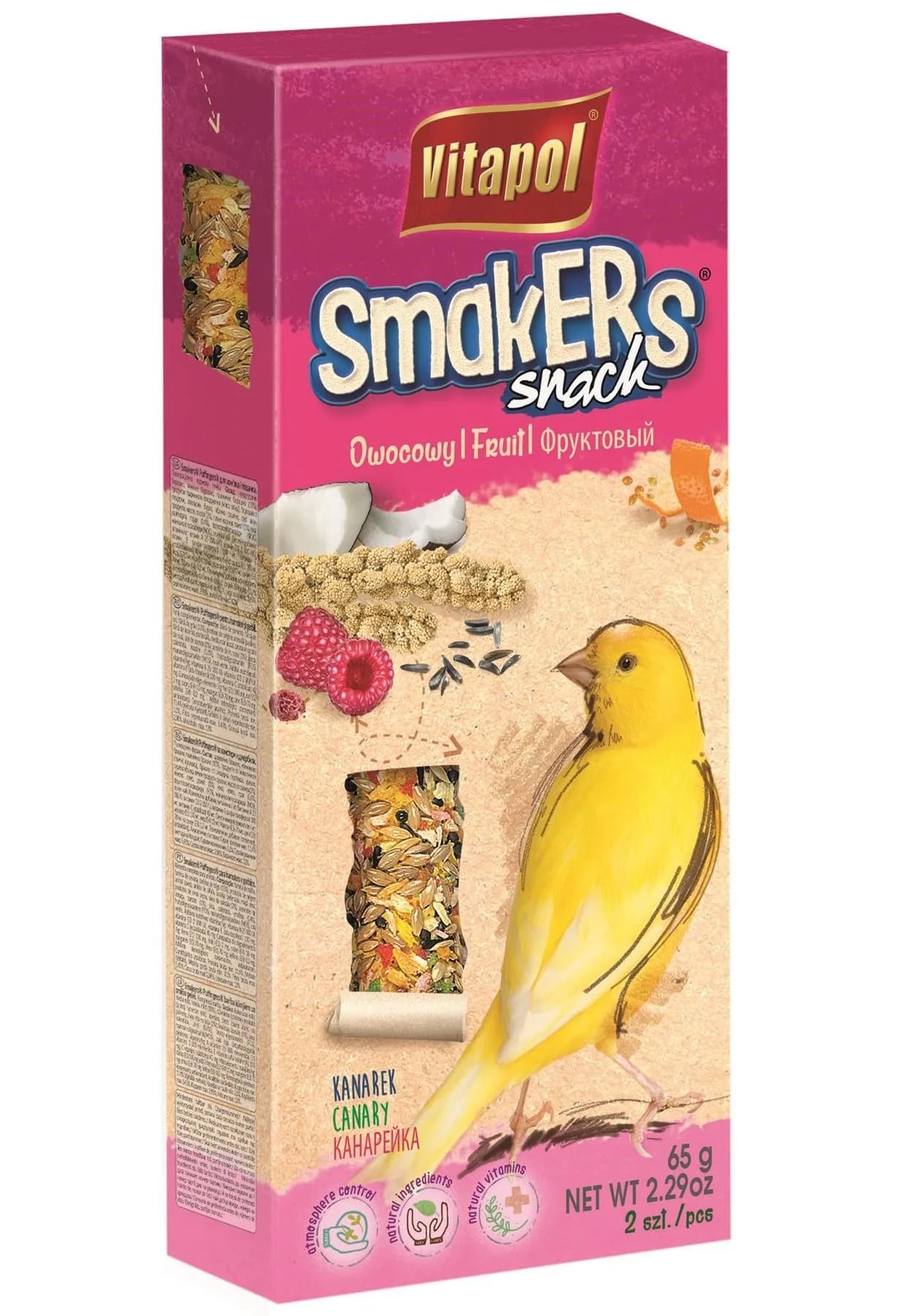Vitapol Smakers przysmak dla kanarka owocowy 2 szt.