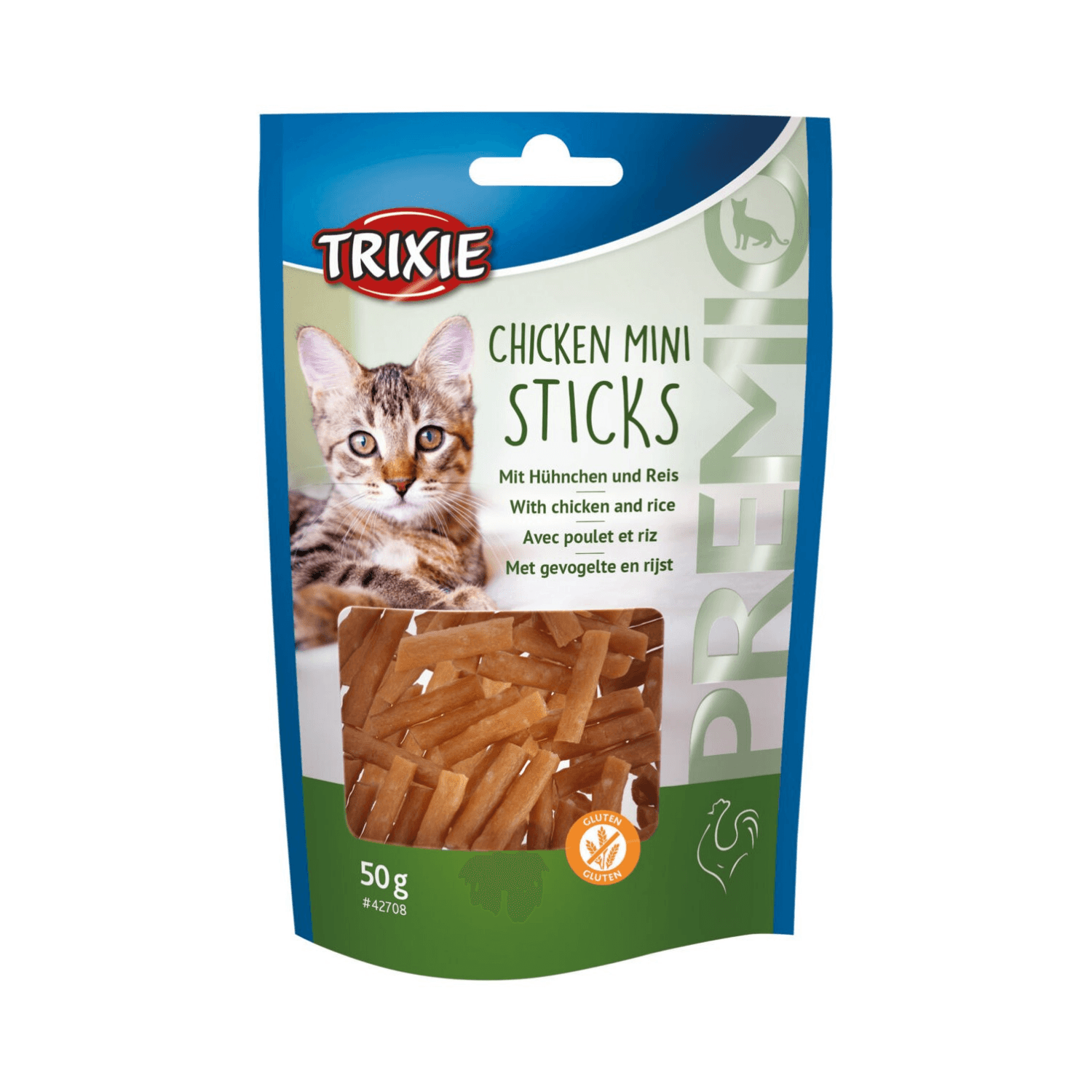 Trixie Premio Mini Sticks Przysmak dla kotów z kurczakiem i ryżem