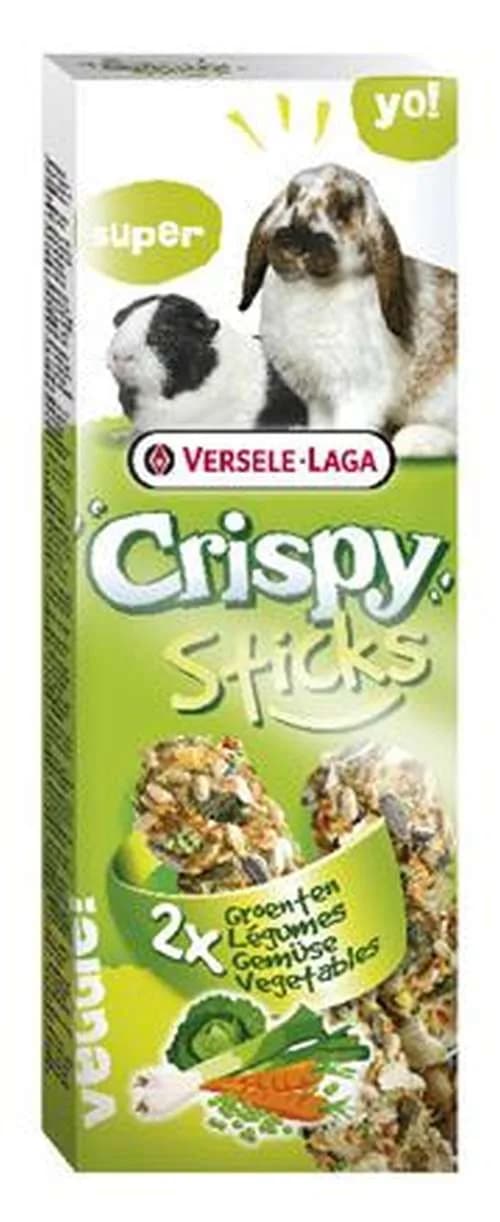 Versele-Laga Crispy Sticks Vegetables przysmak dla królików i świnek morskich 2 kolby warzywne 110 g