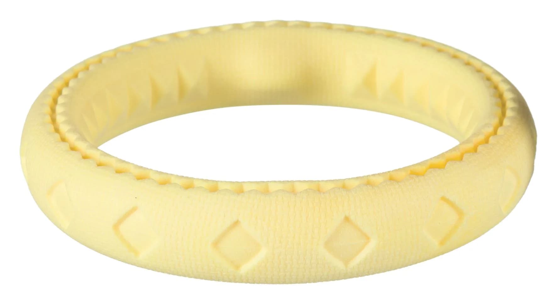Trixie Obręcz z gumy termoplastycznej dla psa – żółty, ø 25 cm