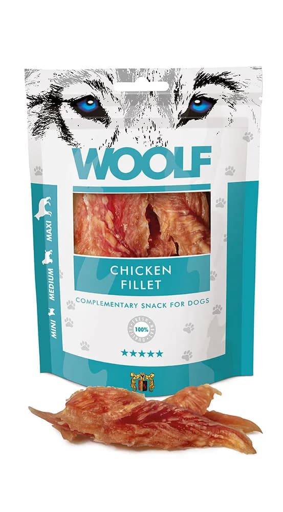Woolf Chicken Fillet Przysmak dla psa Filety z Kurczaka 100 g