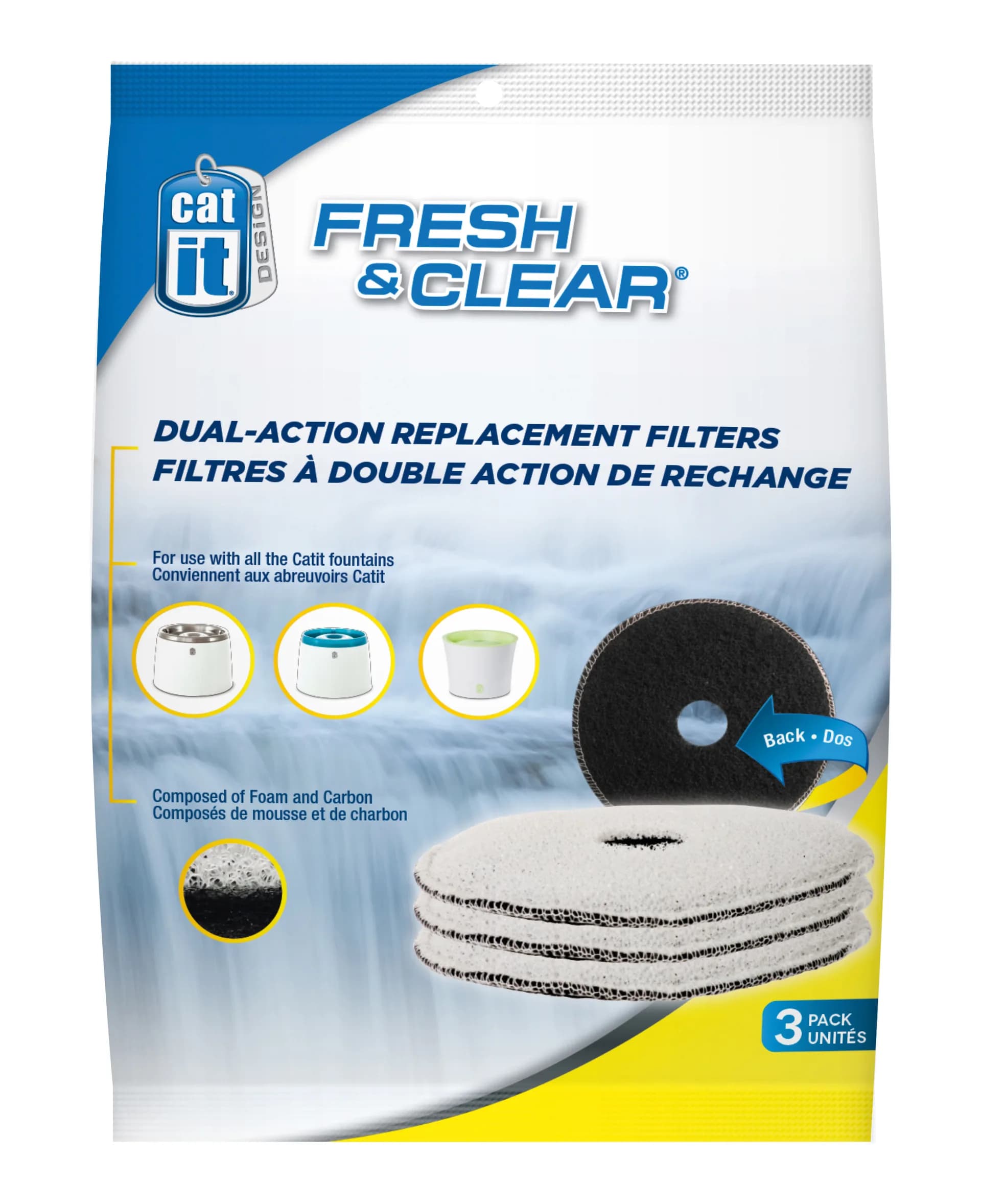 Catit Filtr wymienny do fontann Fresh & Clean dla kota od Hagen