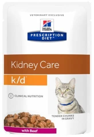 Hill's Prescription Diet k/d Feline karma mokra dla kotów Wołowina 85 g